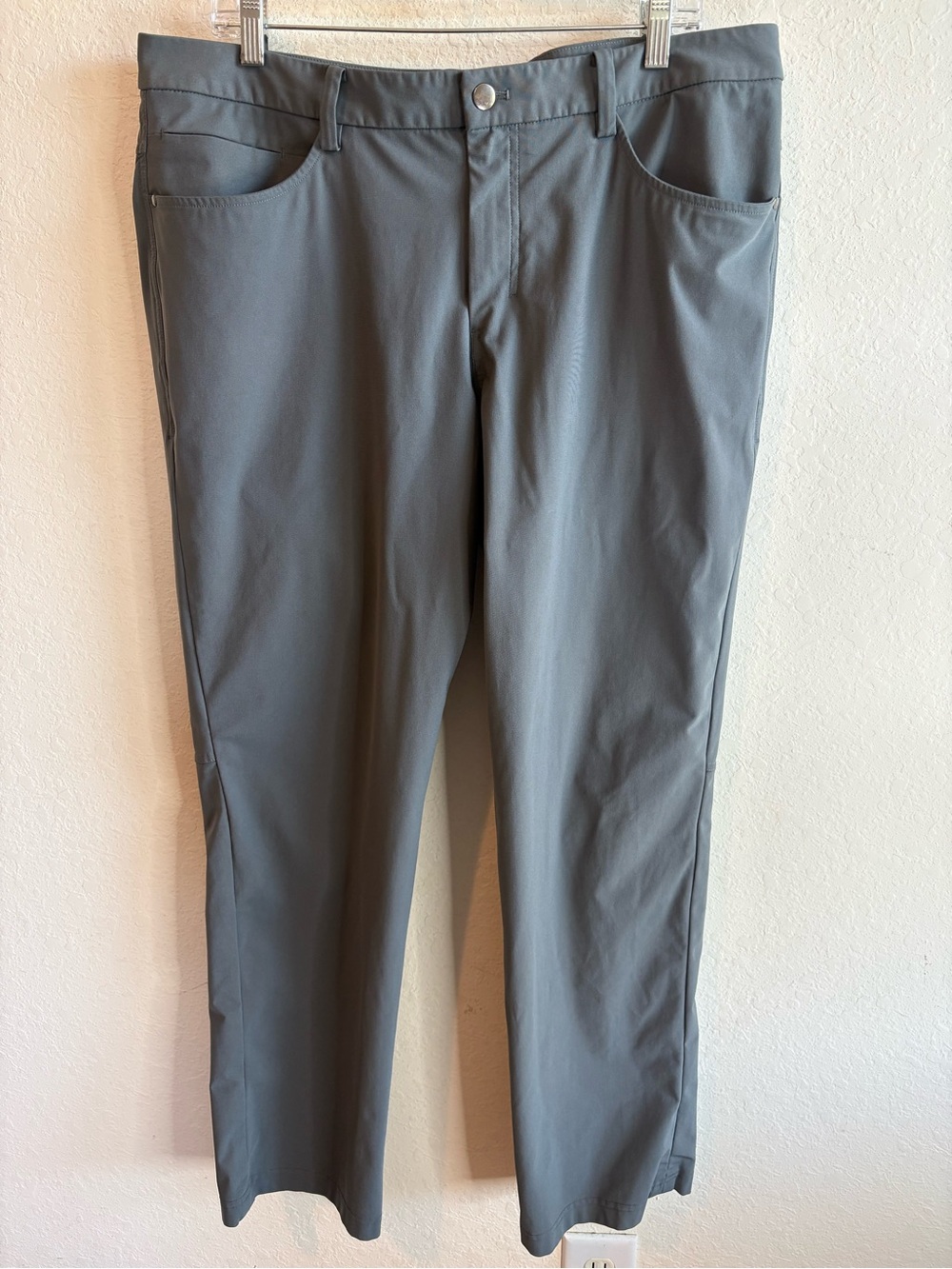 Lululemon Men’s ABC Pant Classic Warpstreme FORN Gray LM5335S Size 36 waist